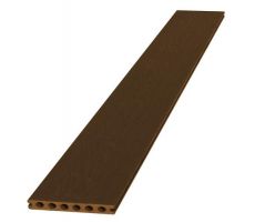 Composiet dekdeel houtstructuur (co-extrusie) 2,3 x 14,5 x 420 cm, bruin. - afbeelding 2