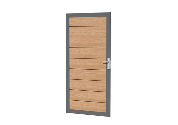 Composiet rabat deur - houtkleur & -motief