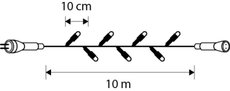 Connect 24 snoer warm wit 98 led extra - l1000cm - afbeelding 3