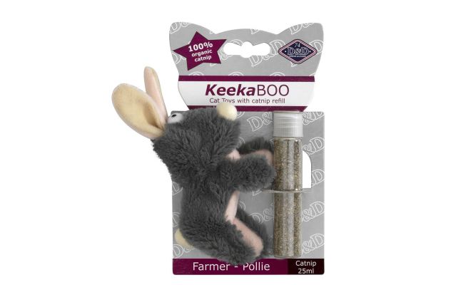 D&D Cattoy keekaboo farmer-pollie 8,5cm - afbeelding 1