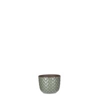 Daan pot rond groen - h6,5xd7,5cm - afbeelding 1