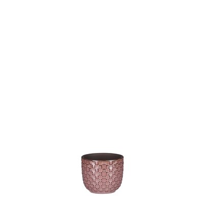 Daan pot rond l.roze - h6,5xd7,5cm - afbeelding 1