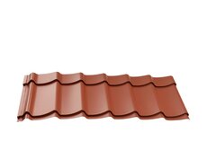 Dakpanplaten t.b.v. Douglasvision kapschuur Comfort 405 x 320 cm, (16 M2), Terracotta.
