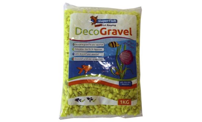 Deco grind neon geel 1kg