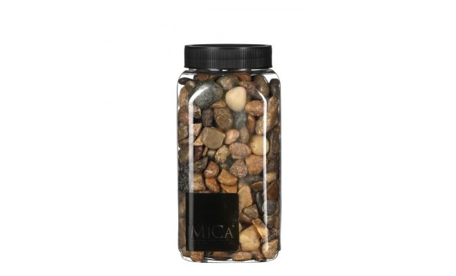 Deco marbles 650ml groot bruin