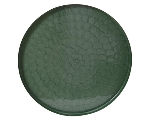 Decobord ijzer enamel yes, Emerald, Ø 58 cm x H 2 cm
