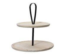 Decobord paulowniahout, D 37 cm, H 32,5 cm
