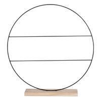 Decoratie cirkel zwart - b9xd55cm - afbeelding 1