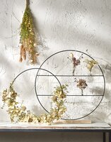 Decoratie cirkel zwart - b9xd55cm - afbeelding 2