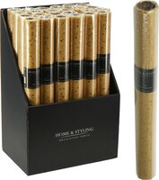 decostof 38x200cm glitter goud, per stuk
