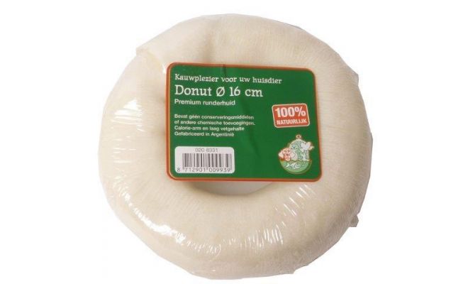 Donut wit 16 cm - afbeelding 1