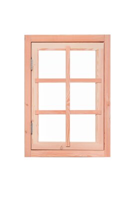 Douglas 6-ruits uitzetraam, 89,8 x 70,3 cm, kleurloos geïmpregneerd.