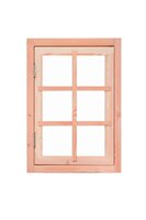 Douglas 6-ruits uitzetraam, 89,8 x 70,3 cm, kleurloos geïmpregneerd.