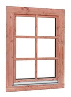 Douglas draai-kiepraam Prestige met dubbelglas, 84,4 x 120,4 cm, onbehandeld.