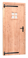 Douglas enkele 1-ruits deur inclusief kozijn, linksdraaiend, 90 x 201 cm, onbehandeld. - afbeelding 2