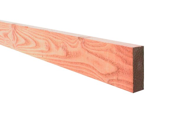 Douglas fijnbezaagde gording 7,5 x 22,5 x 400 cm, onbehandeld.