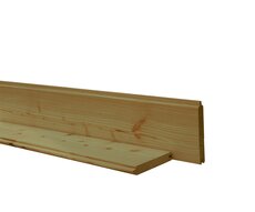 Douglas geschaafd blokhutprofiel 2,8 x 19,5 x 300 cm, groen geïmpregneerd.
