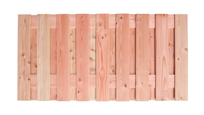 Douglas geschaafd plankenscherm 19-planks 16 mm, 180 x 90 cm, onbehandeld.