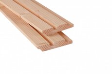 Douglas geschaafd rhombusprofiel 2,7 x 14,5 x 500 cm, onbehandeld.