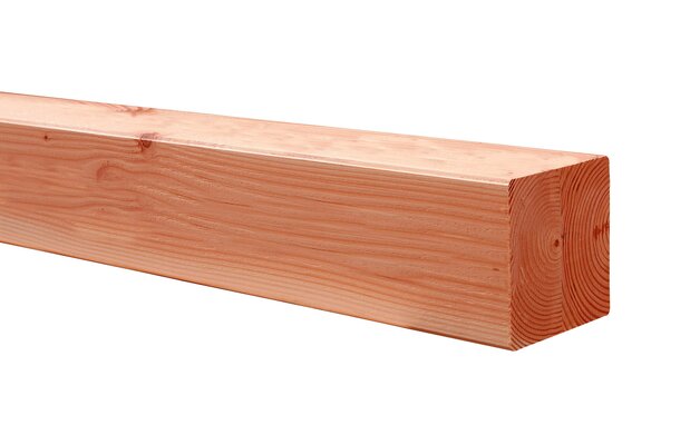 Douglas geschaafde paal duplo verlijmd 14 x 14 x 400 cm, onbehandeld.