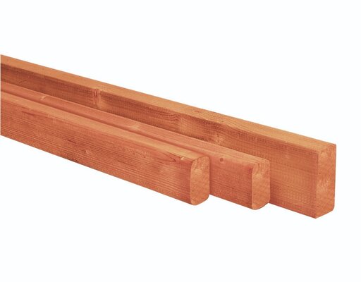Douglas geschaafde regel 4,5 x 7,0 x 500 cm, onbehandeld.