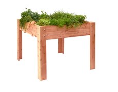 Douglas minigarden op poten 100 x 100 x 80 cm, onbehandeld.
