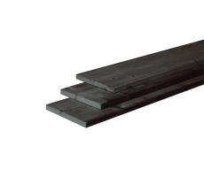 Douglas fijnbezaagde plank 2,2 x 20,0 x 400 cm, zwart gedompeld. - afbeelding 1