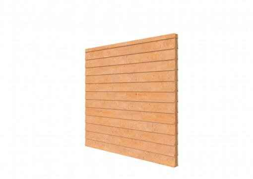 Douglas wandpakket t.b.v. dubbelzijdige wand Comfort/DHZ 246,5x224 cm, onbehandeld.