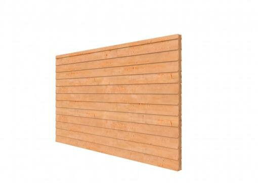 Douglas wandpakket t.b.v. dubbelzijdige wand Comfort/DHZ 371x224 cm, onbehandeld.