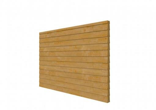 Douglas wandpakket t.b.v. dubbelzijdige wand DHZ 328,5x224 cm, groen geïmpregneerd.