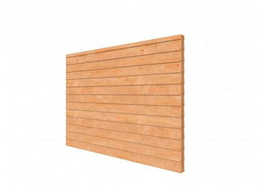 Douglas wandpakket t.b.v. dubbelzijdige wand DHZ 328,5x224 cm, onbehandeld.