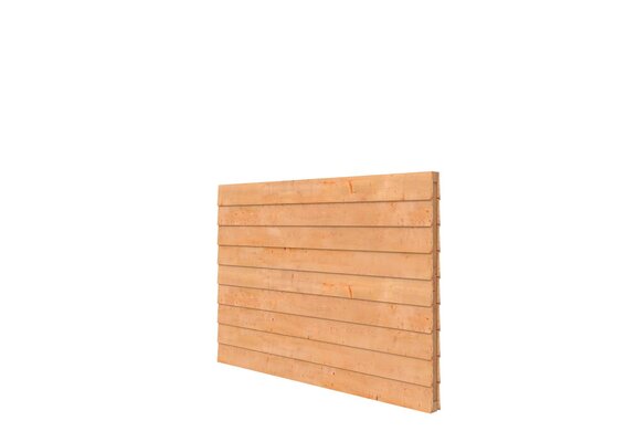 Douglas wandpakket t.b.v. dubbelzijdige wand kapschuur Comfort 229x162 cm, onbehandeld.