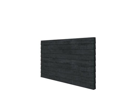 Douglas wandpakket t.b.v. dubbelzijdige wand kapschuur Comfort 278,5x162 cm, zwart geïmpregneerd.