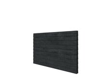 Douglas wandpakket t.b.v. dubbelzijdige wand kapschuur Comfort 278,5x162 cm, zwart geïmpregneerd.