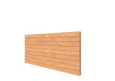 Douglas wandpakket t.b.v. dubbelzijdige wand kapschuur Comfort 371x162 cm, kleurloos geïmpregneerd.