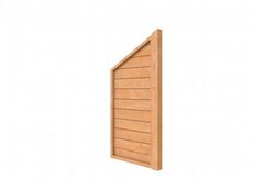 Douglas wandpakket t.b.v. enkelzijdige 1m zijwand kapschuur Comfort (incl. staander), onbehandeld.