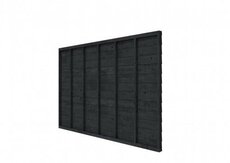 Douglas wandpakket t.b.v. enkelzijdige wand DHZ 328,5x224 cm, zwart geïmpregneerd.
