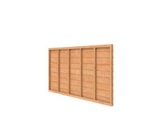 Douglas wandpakket t.b.v. enkelzijdige wand kapschuur Comfort 278,5x162 cm, kleurloos geïmpregneerd.