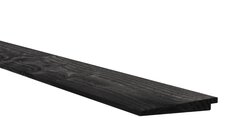 Douglas Zweeds rabat 1 zijde geschaafd, 1 zijde fijnbezaagd 1,0-2,1 x 16,5 x 500 cm, zwart gedompeld