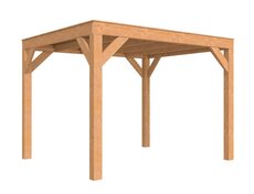 Douglasvision buitenverblijf Modern 306,5 x 306,5 cm, onbehandeld.