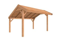 Douglasvision kapschuur Comfort 400 x 250 cm, kleurloos geïmpregneerd.