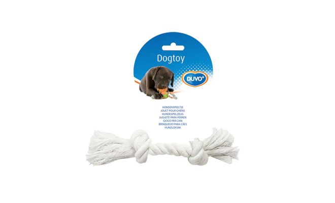 DUVO+ Knoop katoen 20cm 50g wit - afbeelding 1