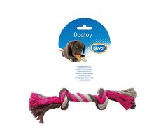 DUVO+ Knoop katoen 20cm roze/grijs/bruin - afbeelding 2