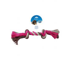 DUVO+ Knoop katoen xxl/45cm roze/grijs/bruin - afbeelding 1