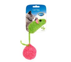 DUVO+ Muis+bal nylon l10b4h4cm grijs/roze - afbeelding 2