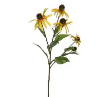 Echinacea l73cm geel, kunstplant