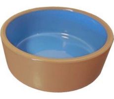 Eetbak steen 15cm beige/blauw - afbeelding 3