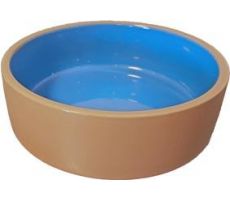 Eetbak steen 19cm beige/blauw - afbeelding 2