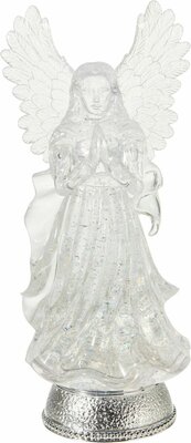 engel 34 cm water glitter led - afbeelding 1