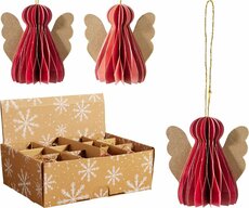 engel 8 cm hangdecoratie kleur - afbeelding 2